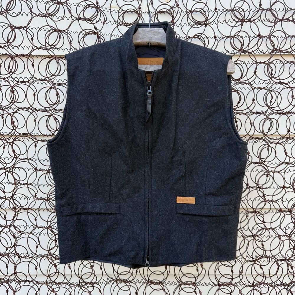 Powder River Outfitters By Panhandle Slim Wool Western Outback Vest MEDIUM